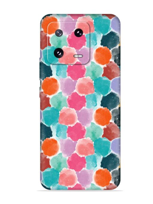 Colorful Seamless Pattern Embossed Soft Silicone Case for Xiaomi Mi 13 Pro (5G)