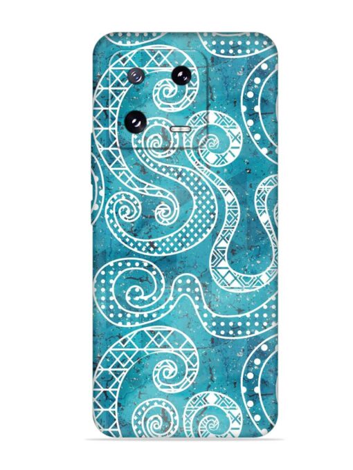 Vintage Curved Seamless Embossed Soft Silicone Case for Xiaomi Mi 13 Pro (5G)