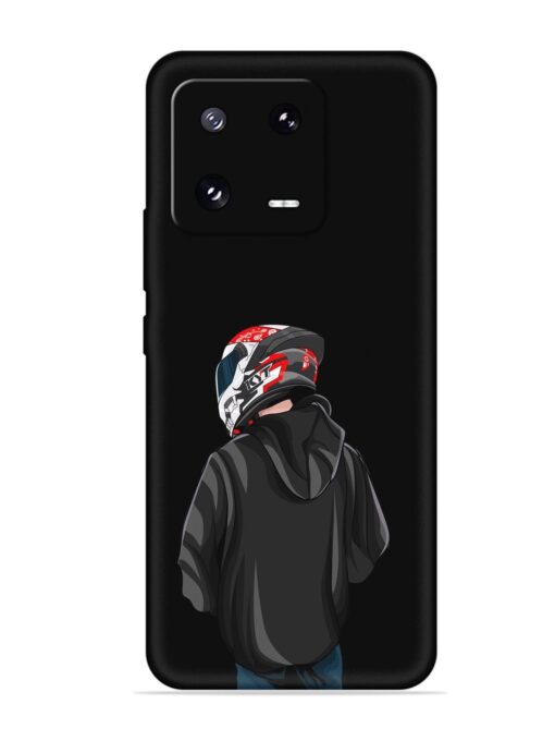 Motorcycle Rider Embossed Soft Silicone Case for Xiaomi Mi 13 Pro (5G) Zapvi