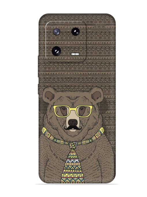 Grizzly Bear Embossed Soft Silicone Case for Xiaomi Mi 13 Pro (5G)