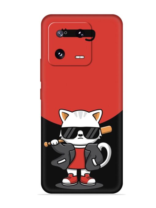 Cool Little Bear Cartoon Embossed Soft Silicone Case for Xiaomi Mi 13 Pro (5G)