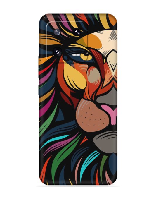 Trippy Lion Art Embossed Soft Silicone Case for Xiaomi Mi 13 Pro (5G)