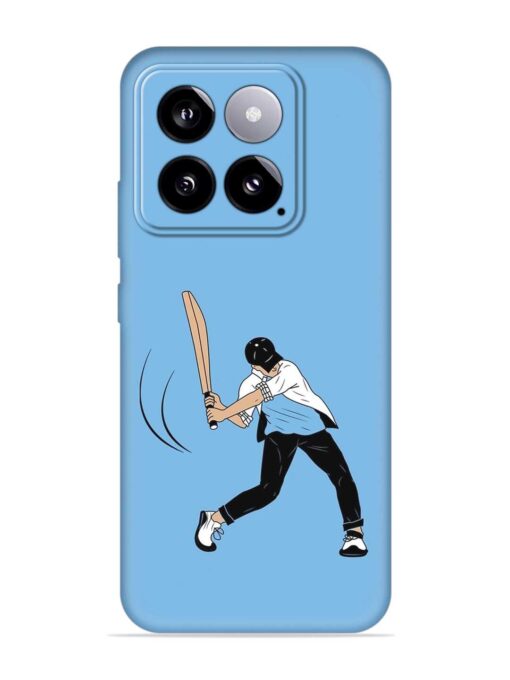 Cricket Gully Boy Embossed Soft Silicone Case for Xiaomi Mi 14 (5G) Zapvi