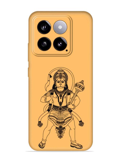 Indian God Hanuman Embossed Soft Silicone Case for Xiaomi Mi 14 (5G) Zapvi