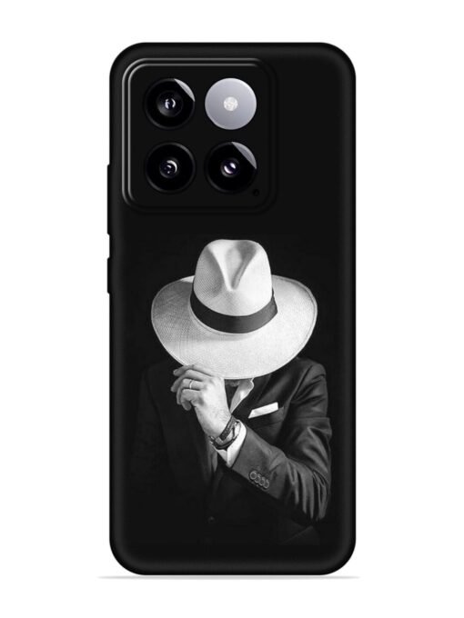 Men Under Hat Embossed Soft Silicone Case for Xiaomi Mi 14 (5G) Zapvi