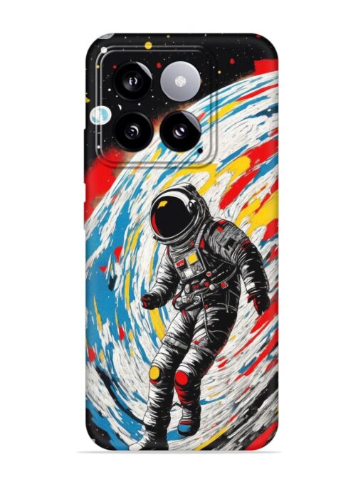 Astronaut Art Embossed Soft Silicone Case for Xiaomi Mi 14 (5G) Zapvi