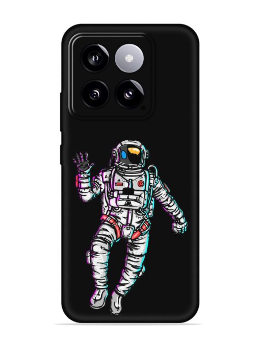 Spaceman Embossed Soft Silicone Case for Xiaomi Mi 14 (5G) Zapvi