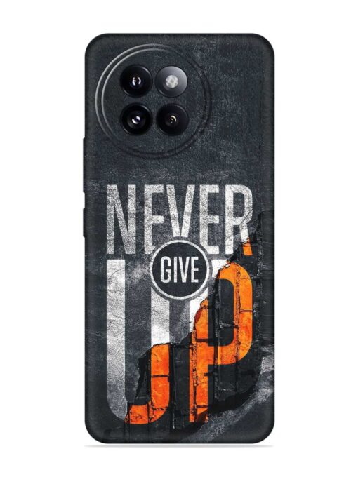 Never Give Up Embossed Soft Silicone Case for Xiaomi Mi 14 Civi (5G) Zapvi