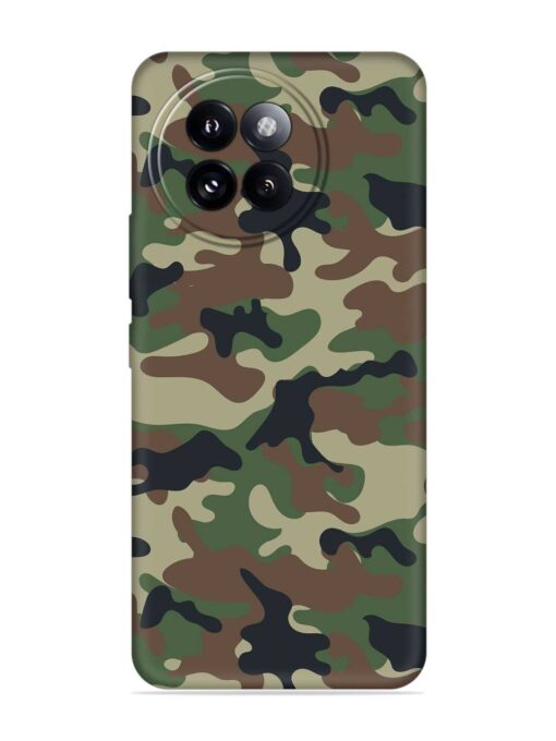 Army Military Camouflage Dark Green Embossed Soft Silicone Case for Xiaomi Mi 14 Civi (5G) Zapvi