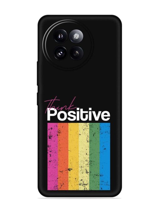 Think Positive Typography Embossed Soft Silicone Case for Xiaomi Mi 14 Civi (5G) Zapvi