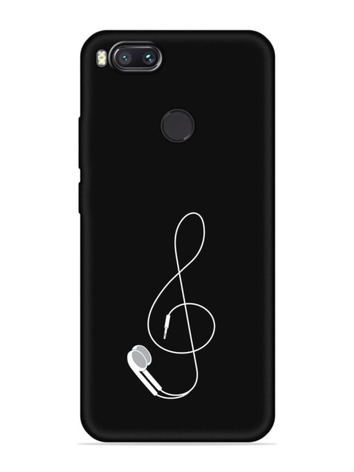 Music Earphone Vector Embossed Soft Silicone Case for Xiaomi Mi A1 Zapvi