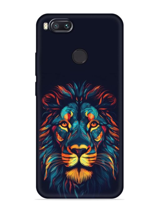 Colorful Lion Embossed Soft Silicone Case for Xiaomi Mi A1