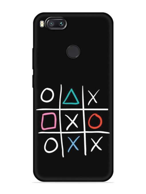 Super Neon Tic-Tac-Toe Embossed Soft Silicone Case for Xiaomi Mi A1