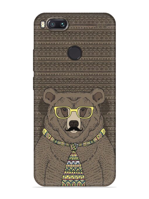 Grizzly Bear Embossed Soft Silicone Case for Xiaomi Mi A1 Zapvi