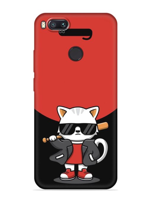 Cool Little Bear Cartoon Embossed Soft Silicone Case for Xiaomi Mi A1 Zapvi