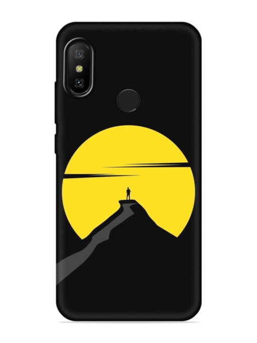 Black Ultra Vector Embossed Soft Silicone Case for Xiaomi Mi A2