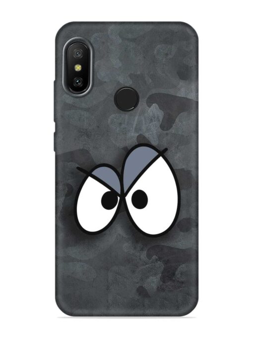 Big Eyes Night Mode Embossed Soft Silicone Case for Xiaomi Mi A2 Zapvi