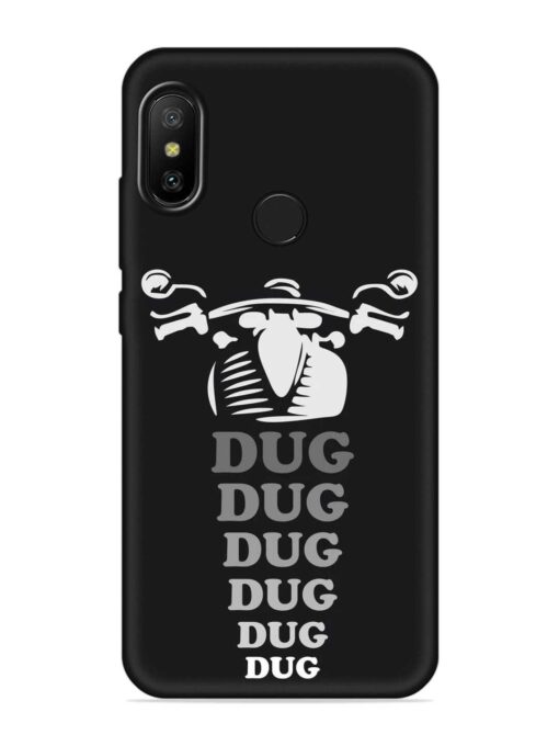 Dug Dug Dug Embossed Soft Silicone Case for Xiaomi Mi A2 Zapvi