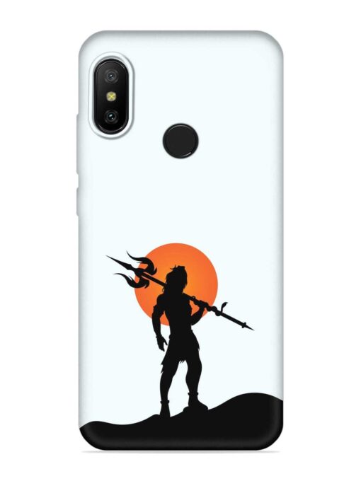 Lord Mahadev Trendy Embossed Soft Silicone Case for Xiaomi Mi A2 Zapvi