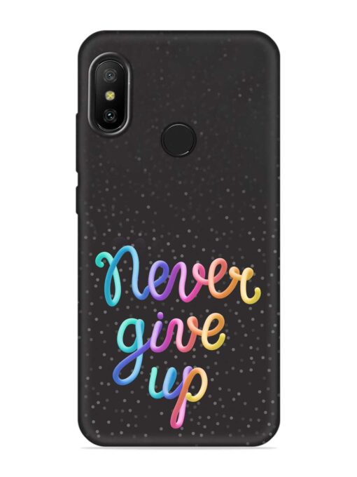 Colorful Stylized Rainbow Embossed Soft Silicone Case for Xiaomi Mi A2 Zapvi