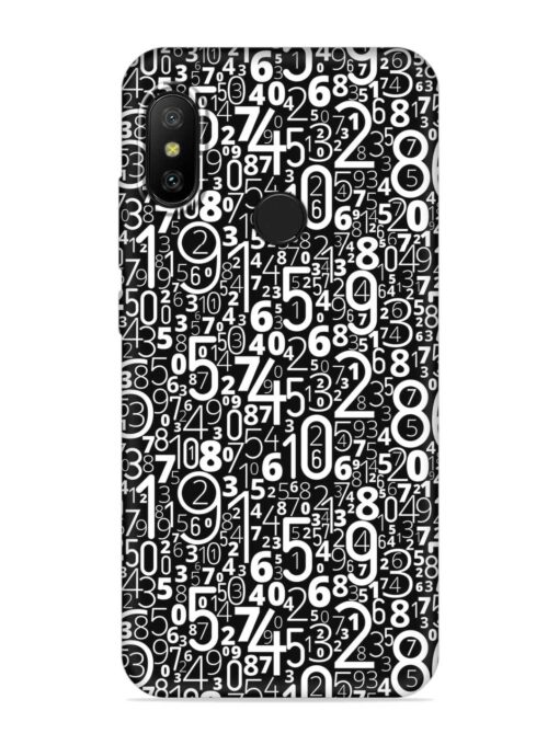 Many Numbers Different Embossed Soft Silicone Case for Xiaomi Mi A2 Zapvi