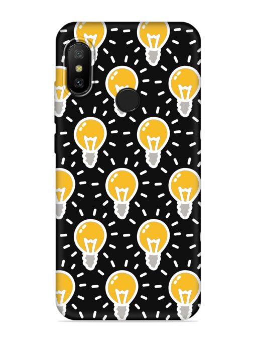 Light Bulb Seamless Embossed Soft Silicone Case for Xiaomi Mi A2 Zapvi