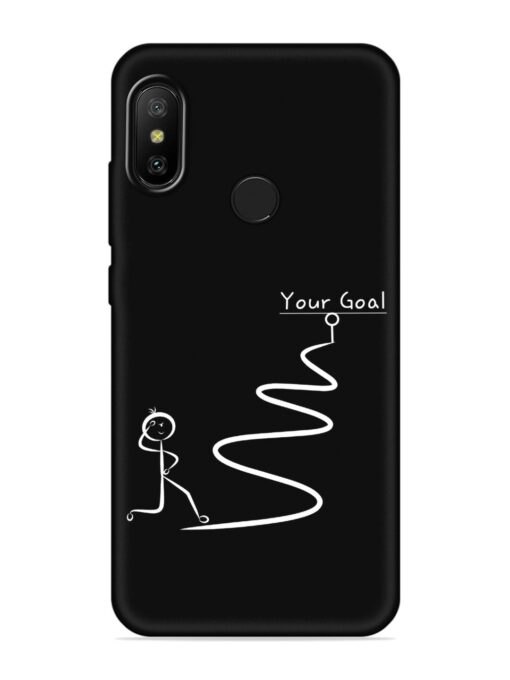 Your Goal Embossed Soft Silicone Case for Xiaomi Mi A2 Zapvi