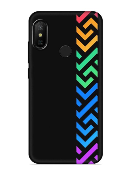 Colorshape Stripes Embossed Soft Silicone Case for Xiaomi Mi A2 Zapvi