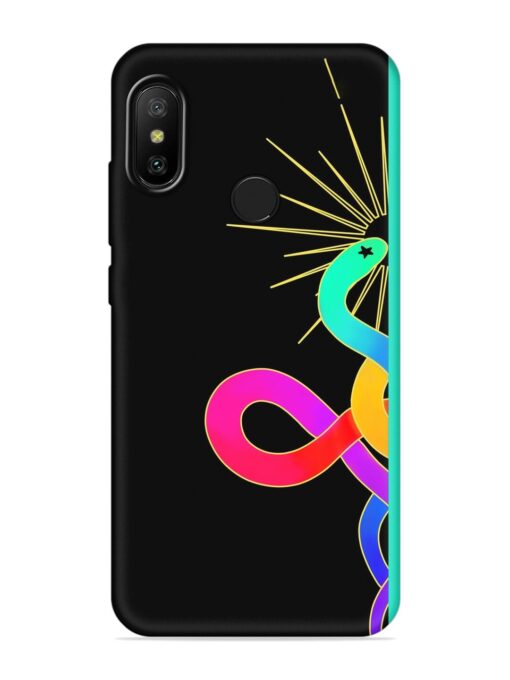 Art Geometric Abstraction Embossed Soft Silicone Case for Xiaomi Mi A2 Zapvi