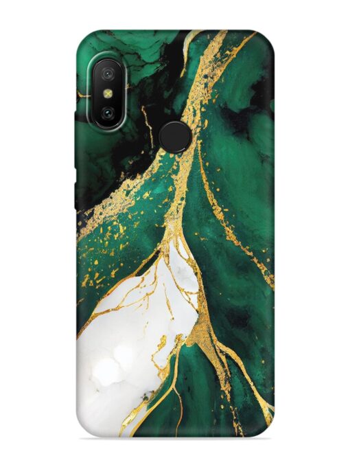 Blue Marble Art Embossed Soft Silicone Case for Xiaomi Mi A2