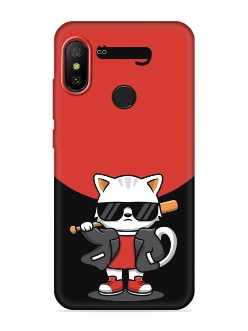 Cool Little Bear Cartoon Embossed Soft Silicone Case for Xiaomi Mi A2 Zapvi