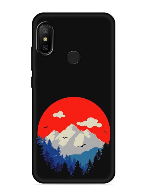 Mountain Abstract Embossed Soft Silicone Case for Xiaomi Mi A2