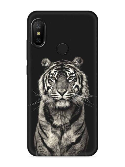 Tiger Art Embossed Soft Silicone Case for Xiaomi Mi A2 Zapvi