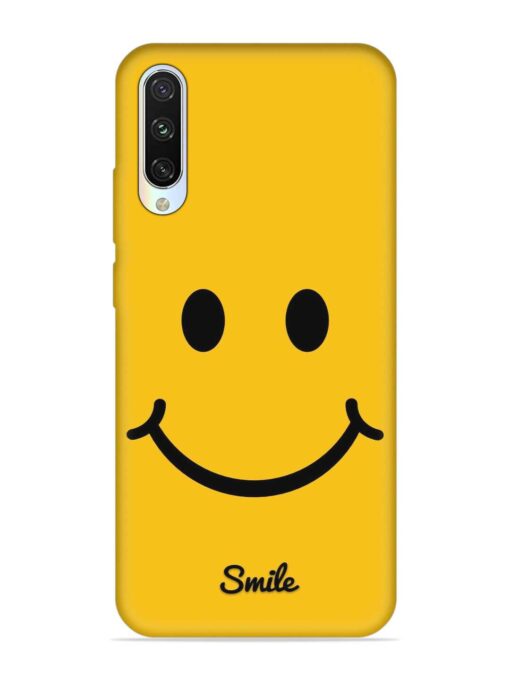 Yellow Smiley Embossed Soft Silicone Case for Xiaomi Mi A3 Zapvi