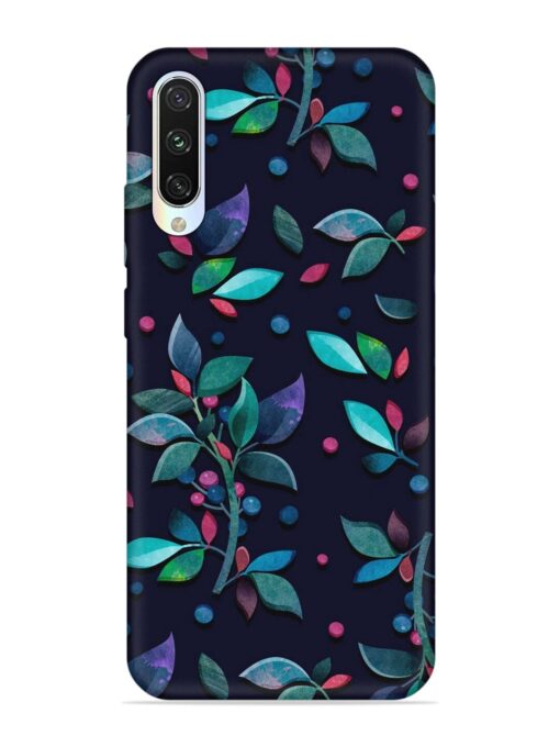 Decorative Watercolor Flower Embossed Soft Silicone Case for Xiaomi Mi A3