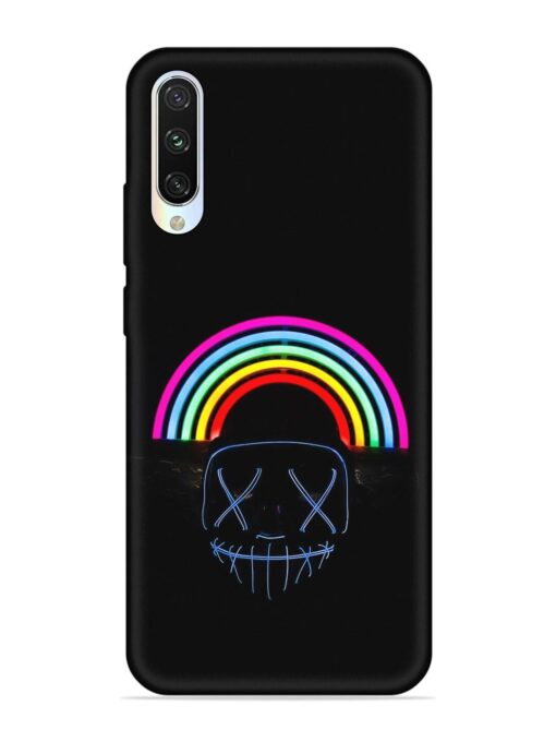 Mask Rainbow Embossed Soft Silicone Case for Xiaomi Mi A3 Zapvi