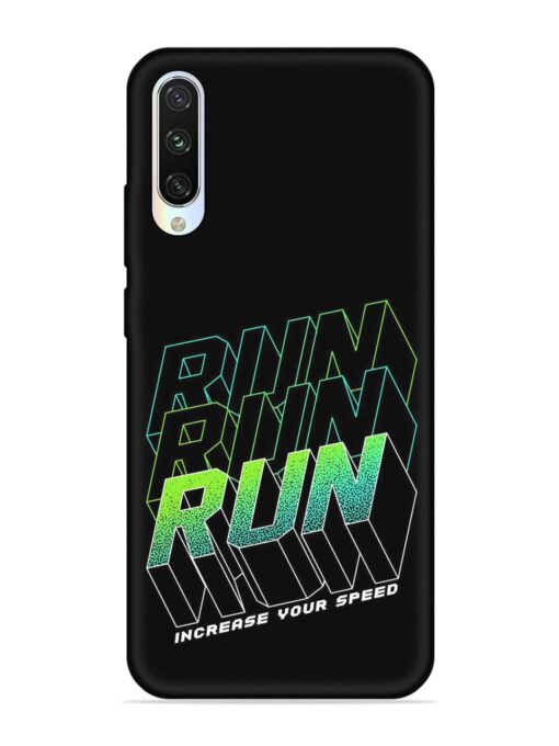 Run Embossed Soft Silicone Case for Xiaomi Mi A3 Zapvi