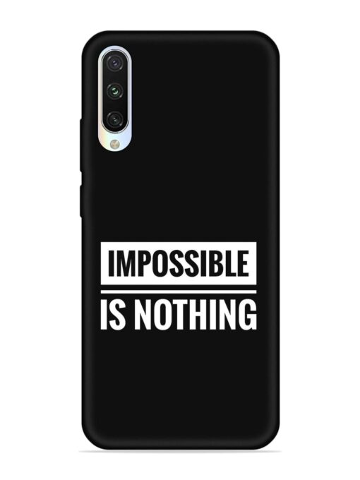 Impossible Is Nothing Embossed Soft Silicone Case for Xiaomi Mi A3 Zapvi