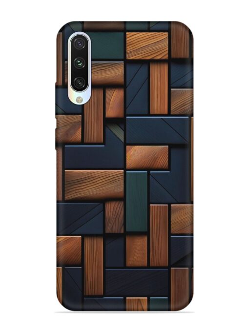 Wooden Background Cubes Embossed Soft Silicone Case for Xiaomi Mi A3 Zapvi