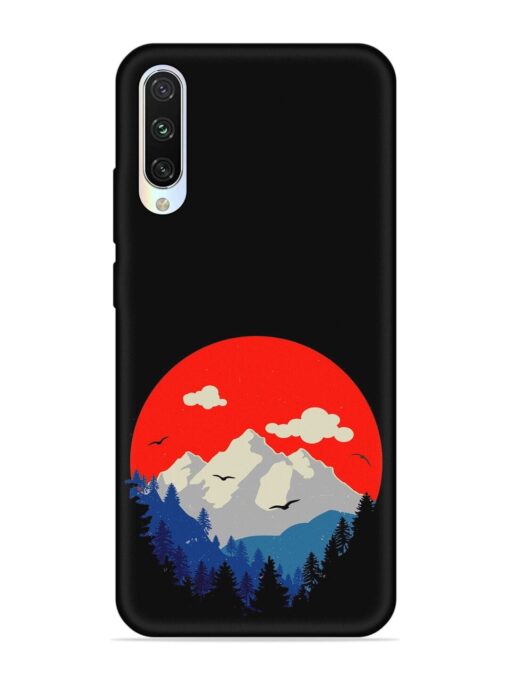 Mountain Abstract Embossed Soft Silicone Case for Xiaomi Mi A3