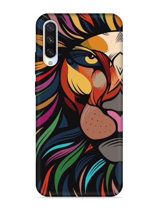 Trippy Lion Art Embossed Soft Silicone Case for Xiaomi Mi A3