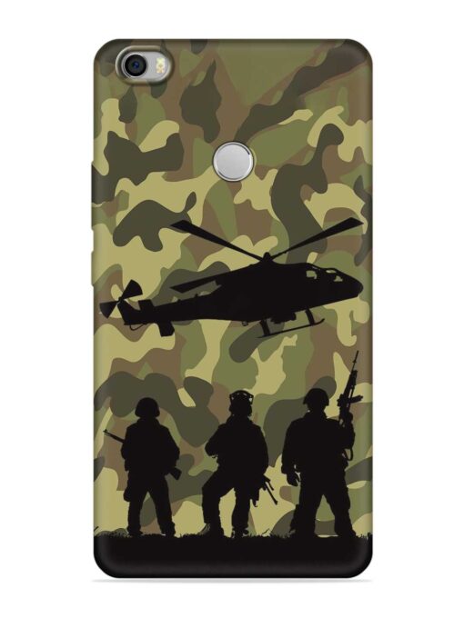 Army Heros Embossed Soft Silicone Case for Xiaomi Mi Max Zapvi