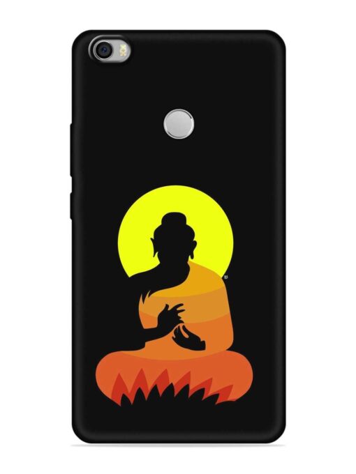 Buddha Art Black Embossed Soft Silicone Case for Xiaomi Mi Max Zapvi