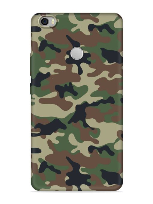 Army Military Camouflage Dark Green Embossed Soft Silicone Case for Xiaomi Mi Max Zapvi