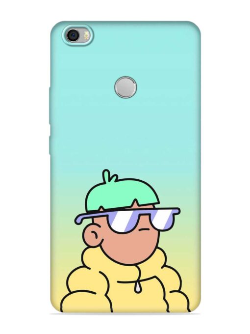 Doodles Cool Character Embossed Soft Silicone Case for Xiaomi Mi Max Zapvi