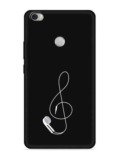 Music Earphone Vector Embossed Soft Silicone Case for Xiaomi Mi Max