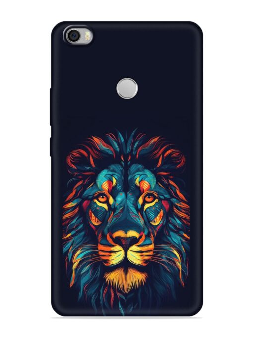 Colorful Lion Embossed Soft Silicone Case for Xiaomi Mi Max Zapvi