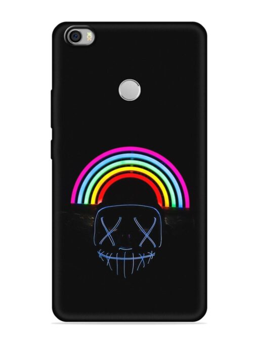 Mask Rainbow Embossed Soft Silicone Case for Xiaomi Mi Max