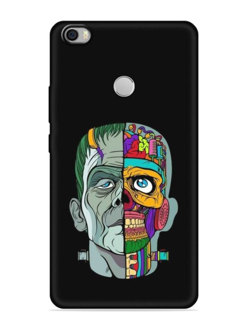 Men Vs Skull Embossed Soft Silicone Case for Xiaomi Mi Max