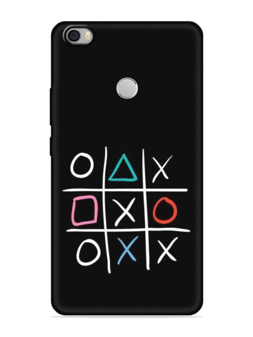 Super Neon Tic-Tac-Toe Embossed Soft Silicone Case for Xiaomi Mi Max Zapvi